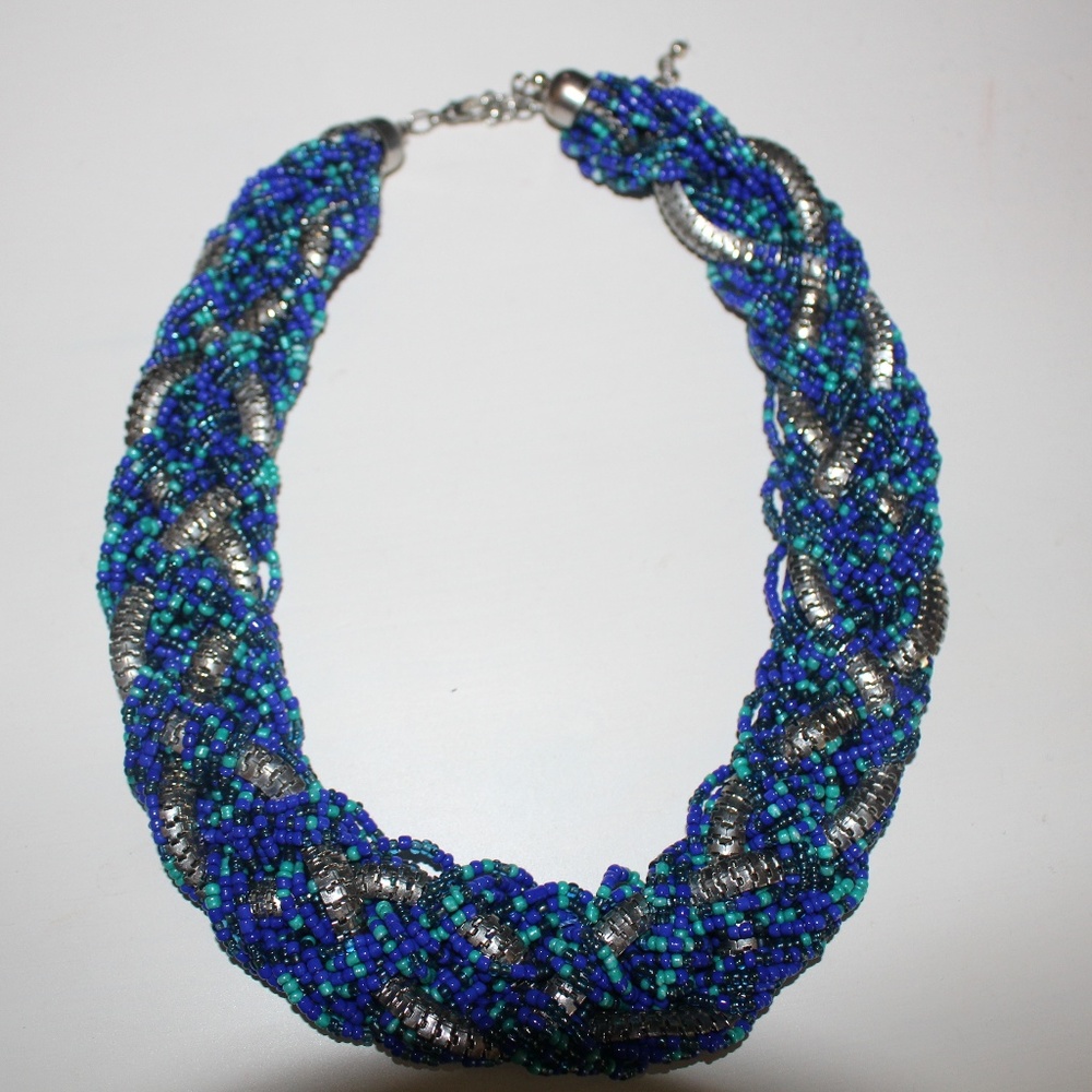 Blue Beaded Necklace